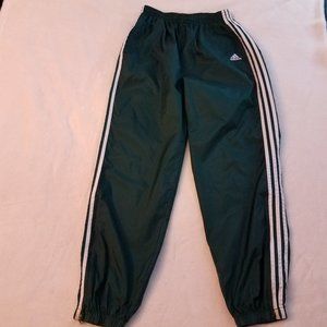 Adidas Nylon Track Pants Men size Large Green